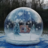 NB-TE052 Commercial Customized Inflatable Snow Globe With Blowing Giant Snowglobe For Party Christmas Decorations Camping
